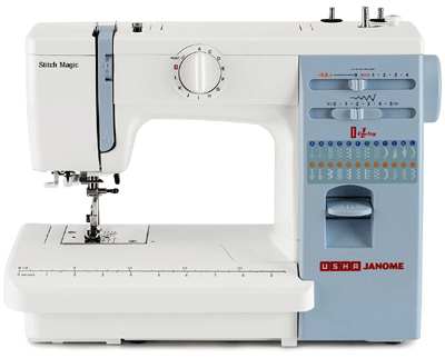 usha janome stitch magic 70-watt sewing machine